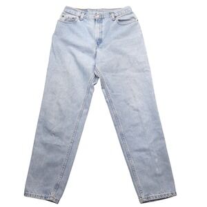 VTG Levi‎ Strauss 550 Relaxed Fit Tapered Leg Jeans Light Wash Womens 12M USA